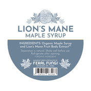 Lion's Mane Maple Syrup - Mushroom Maple Syrup