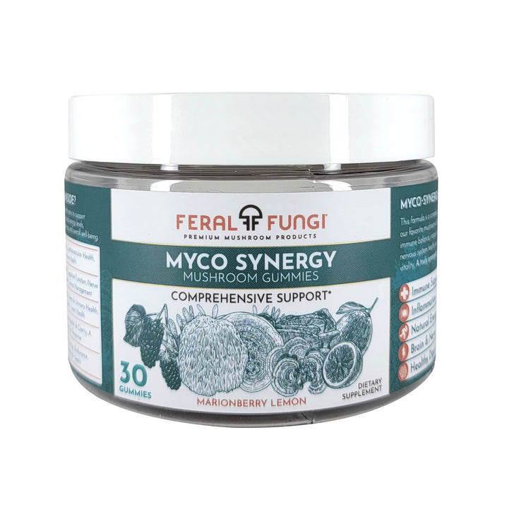 Myco-Synergy Mushroom Gummies product details - Feral Fungi